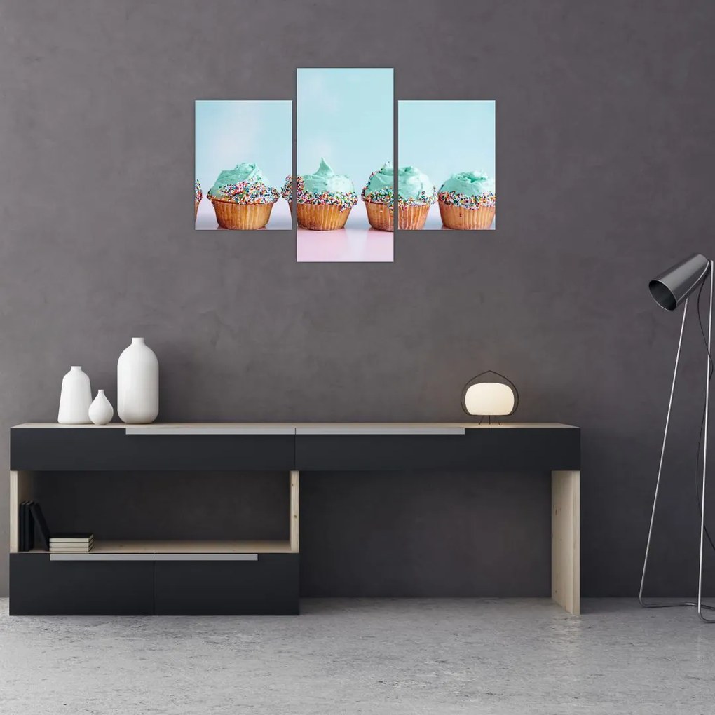 Tablou cu cupcakes (90x60 cm)