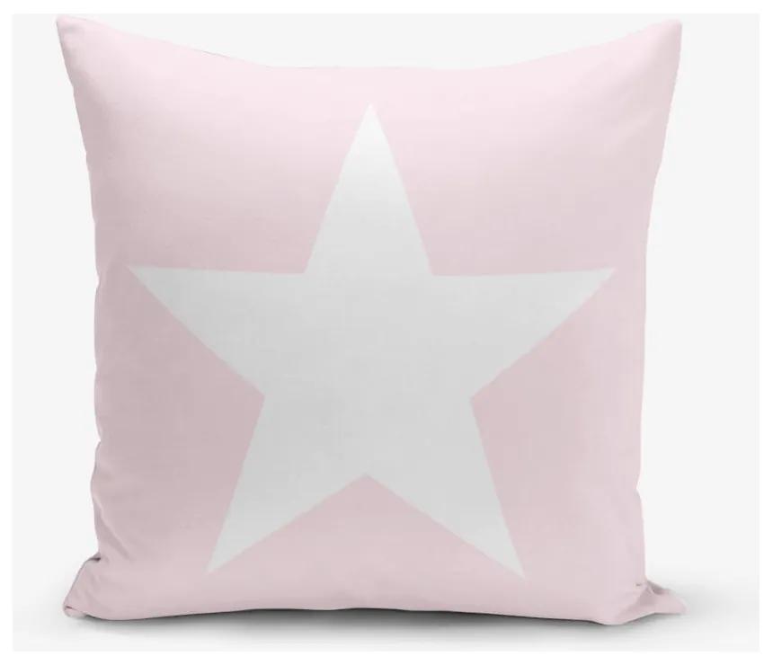 Față de pernă Minimalist Cushion Covers Star Pink, 45 x 45 cm