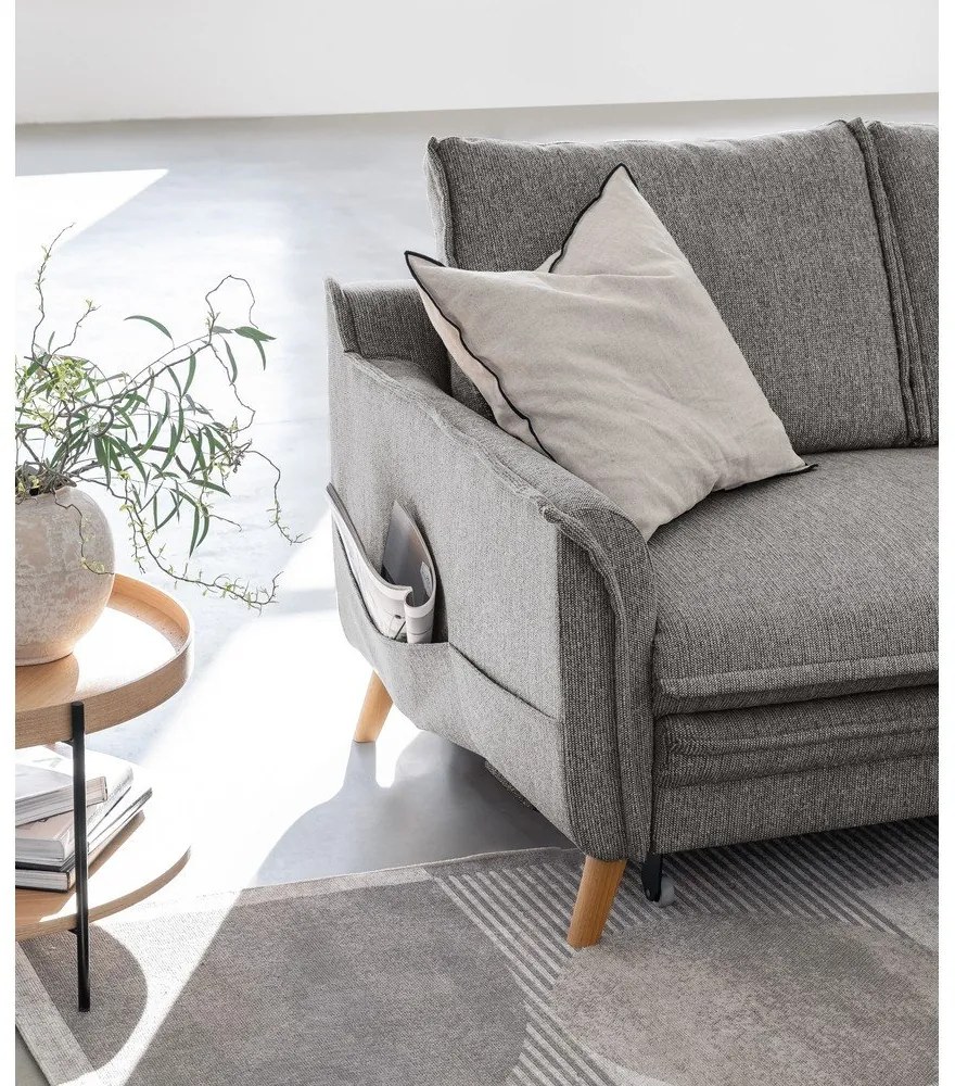 Colțar gri extensibil (cu colț pe partea dreaptă) Charming Charlie – Miuform