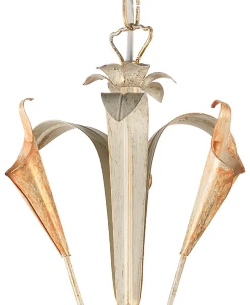 Lustră pe lanț LUCREZIA 5xE14/6W/230V crem ONLI