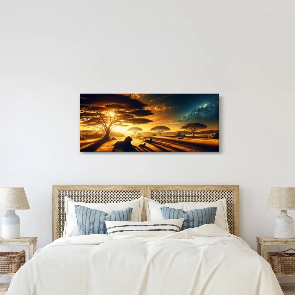 Tablou - Lei odihnindu-se (120x50 cm)