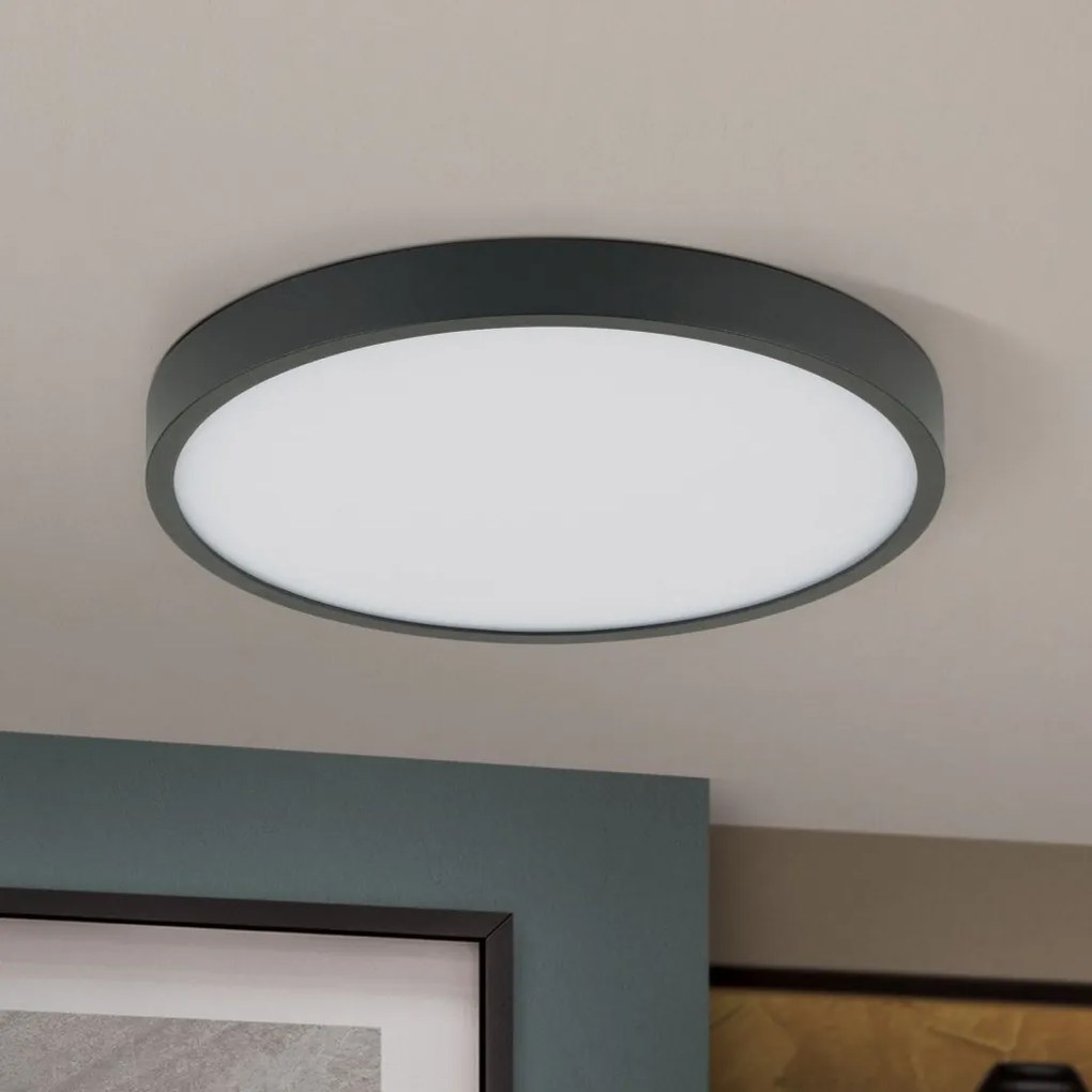 Mini Plafoniera LED design slim BULLY D-14cm negru