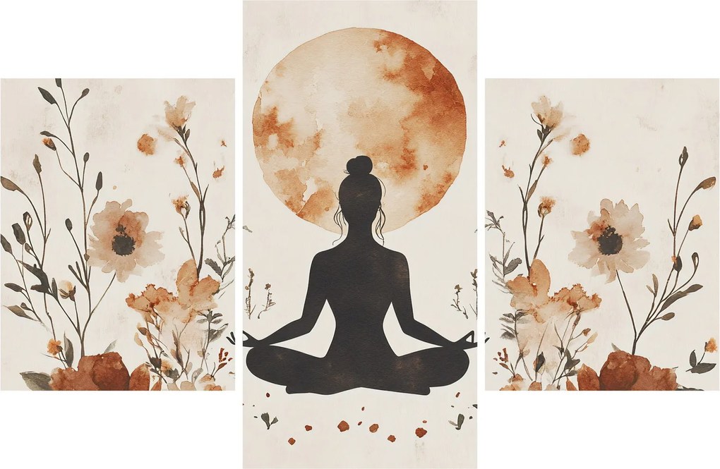 Tablou - Yoga Portocalie (90x60 cm)