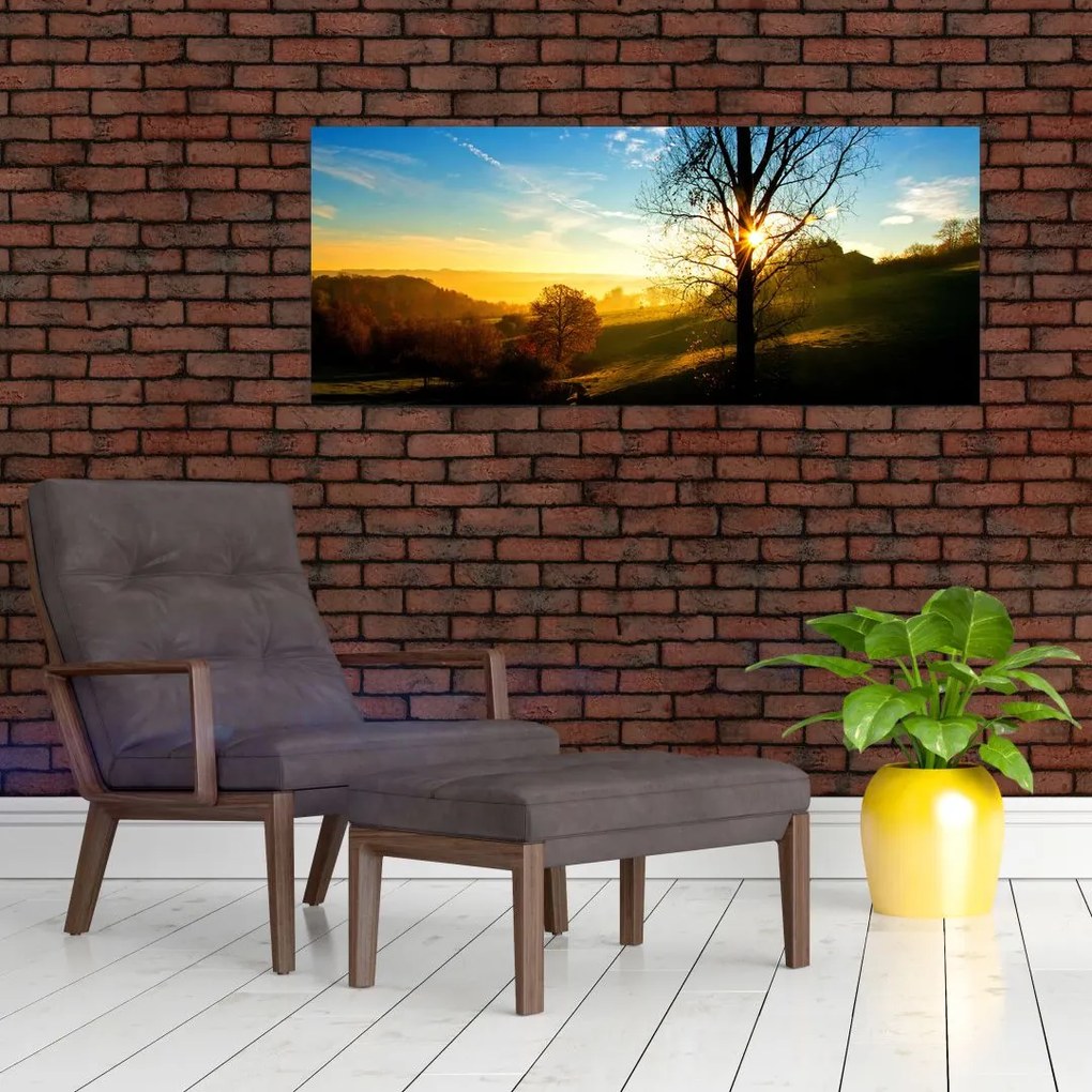 Tablou cu răsăsrit de soare (120x50 cm)