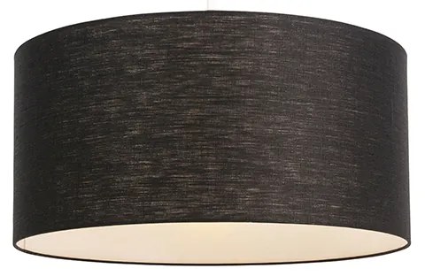 Lampă modernă cu pandantiv alb cu abajur negru 50 cm - Combi 1