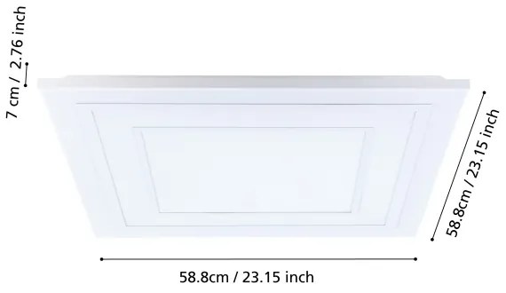 Plafonieră LED RGBW dimabilă Eglo 900961 ALBARCA LED/29W/230V + telecomandă