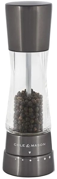 Cole&Mason DERWENT set 2 râșnițe sare și piper, 19 cm, antracit