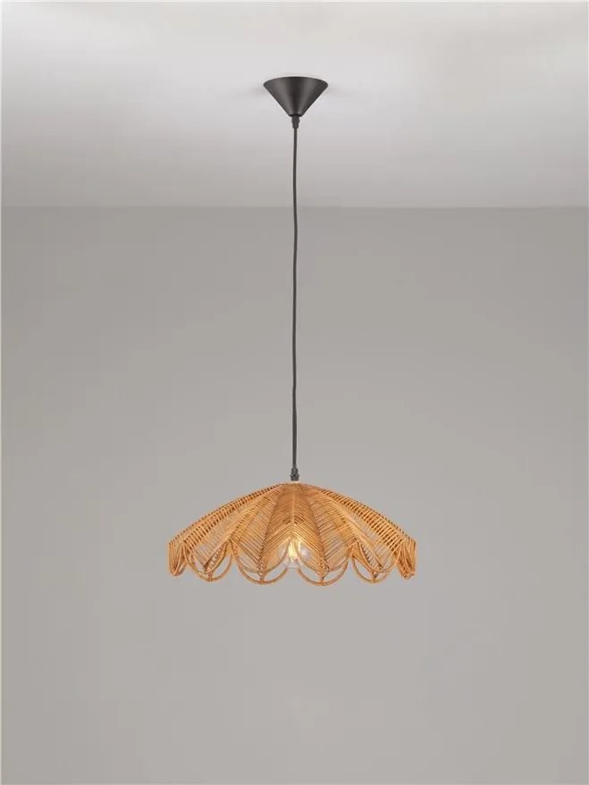 Lustra suspendata stil natural ratan natur FLARE