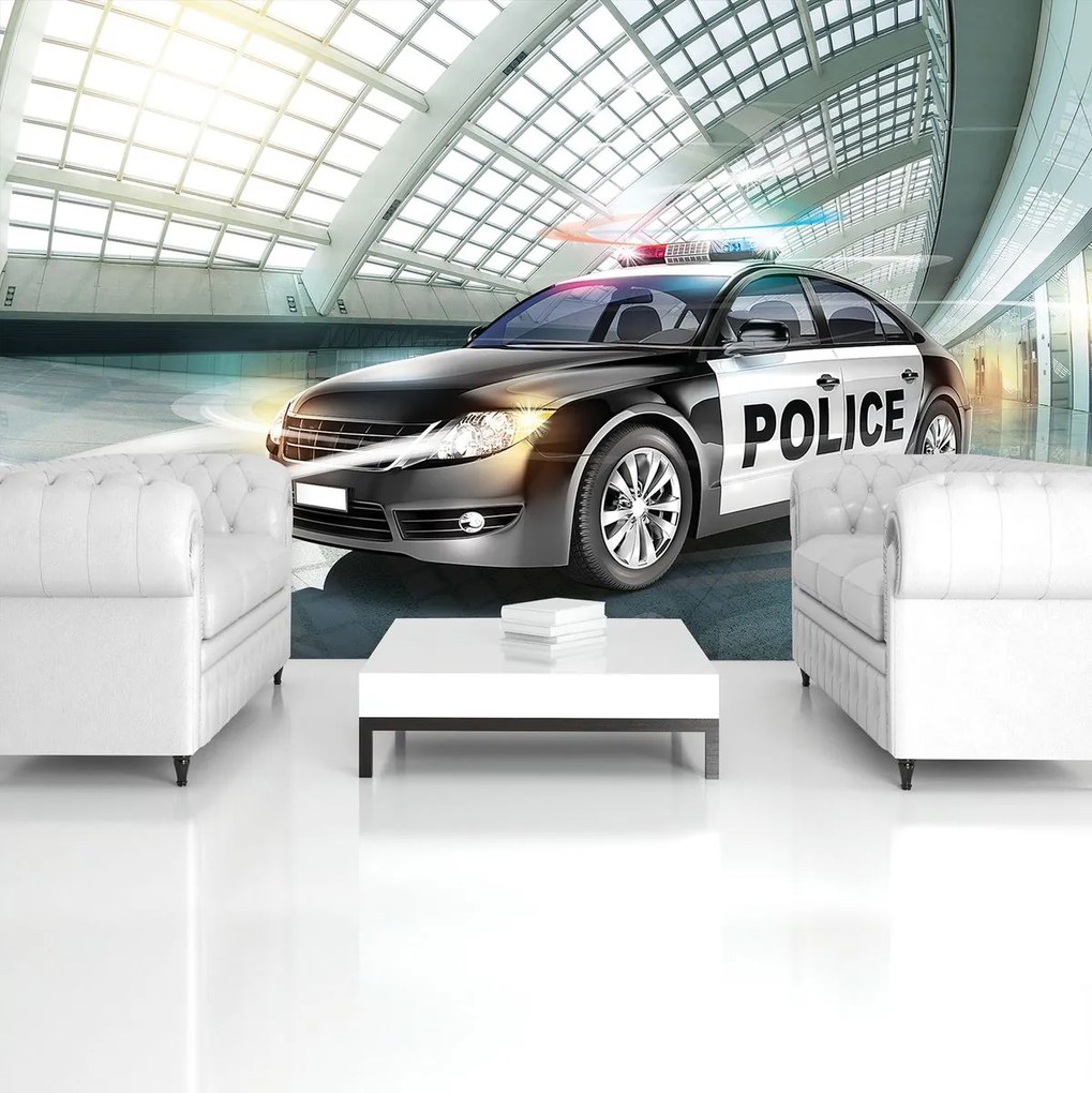 Fototapet - Mașina de poliție (152,5x104 cm)