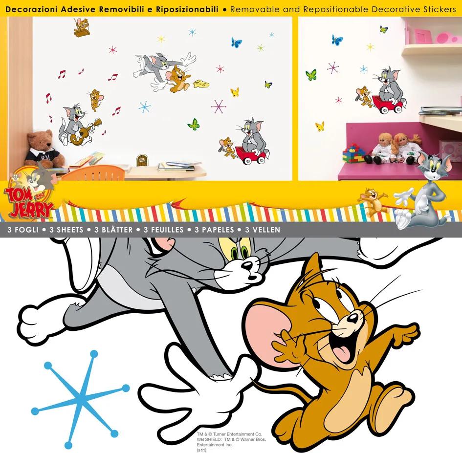 Sticker de perete Tom si Jerry -  Stickere Decorative BeeStick