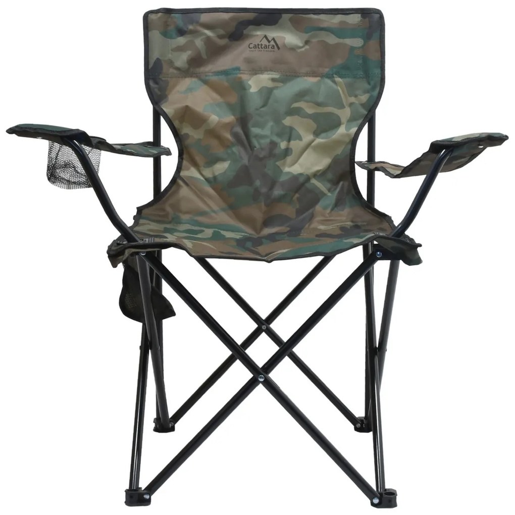 Cattara 13450 Scaun pliant de camping Bari, armat,49 x 39 x 84 cm