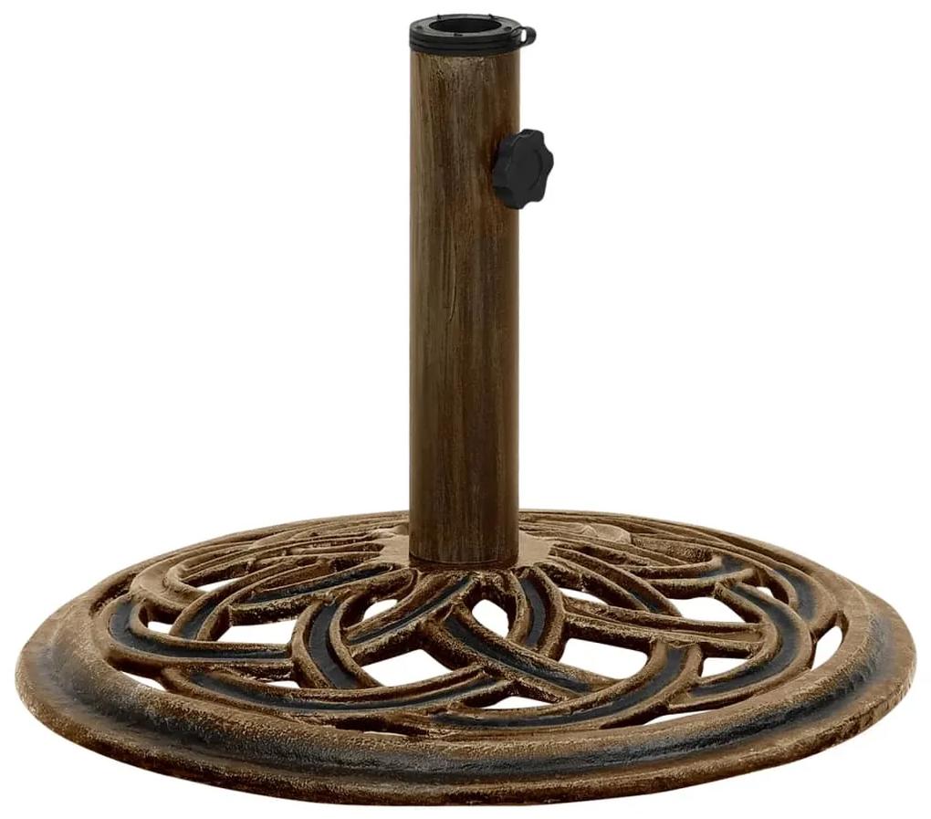 Baza de umbrela, bronz, 44x44x31 cm, fonta Bronz, O 44 x 31 cm