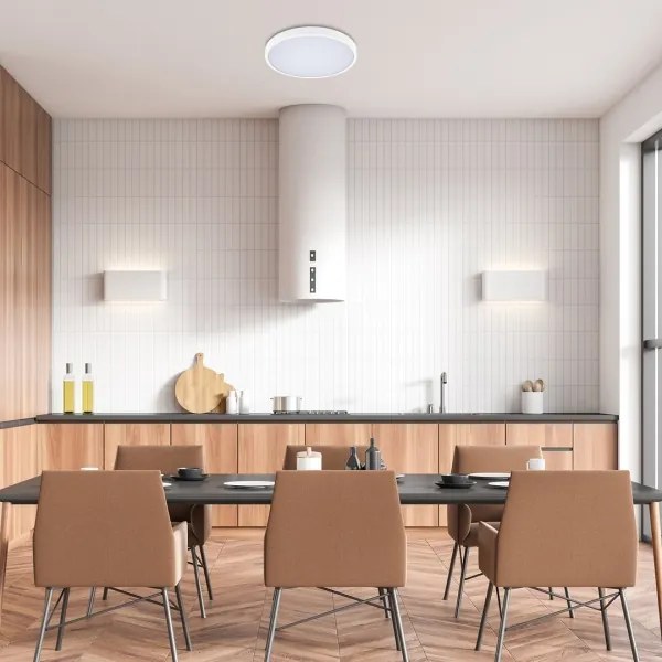 Plafonieră LED dimabilă pentru baie Rabalux 71428 ALENZO LED/24W/230V IP44 alb + telecomandă