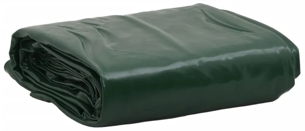 vidaXL Prelată, verde, 1x2,5 m, 650 g/m²