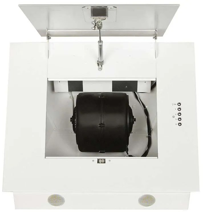 Hota Decorativa Tornado Vertikal 750 (60) LED, 1 motor Turbo, latime 60 cm, 3 viteze, absorbtie 750 m3/ora, filtru anti-grasimi aluminiu 5 straturi,