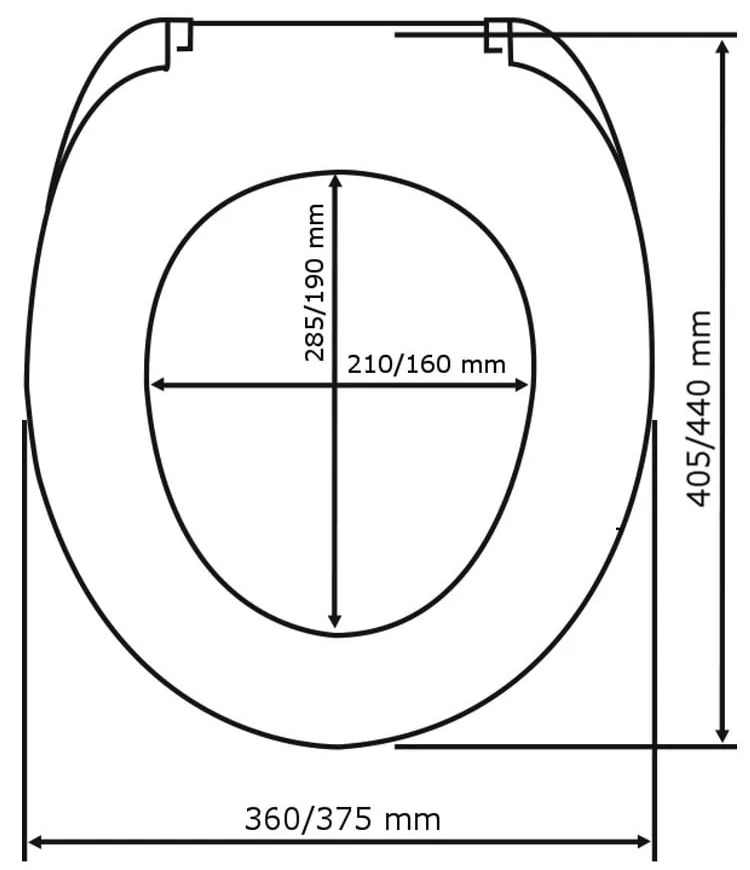 Capac de toaletă Wenko Family Easy Close, alb