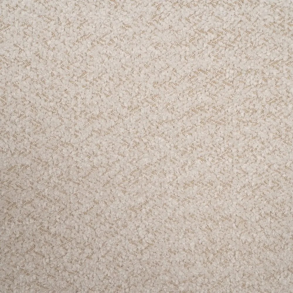 Fotoliu bej cu tapițerie din țesătură bouclé – Ixia