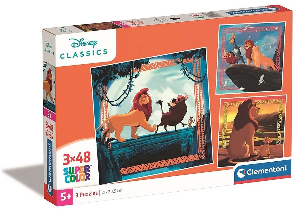 Disney Regele Leu Circle of Life Puzzle de 3x48 piese Clementoni