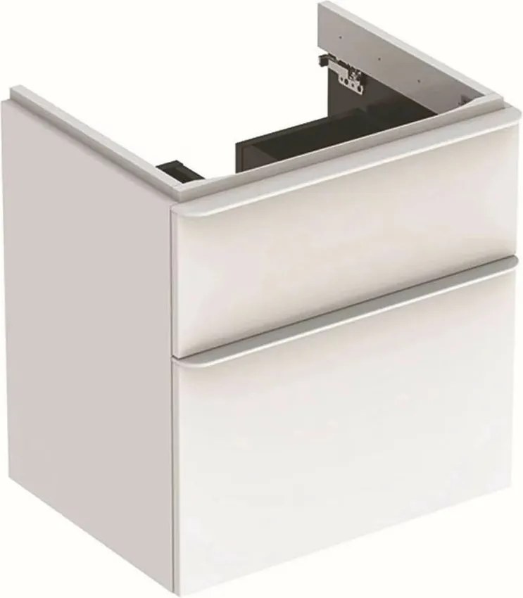 Dulap baza pentru lavoar suspendat Geberit Smyle Square 2 sertare 59 cm