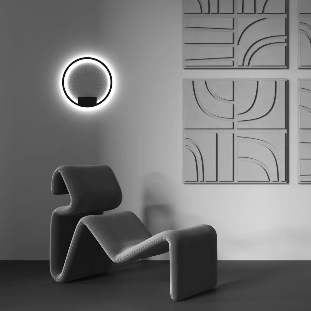 Aplica design modern LED Rim 40cm negru