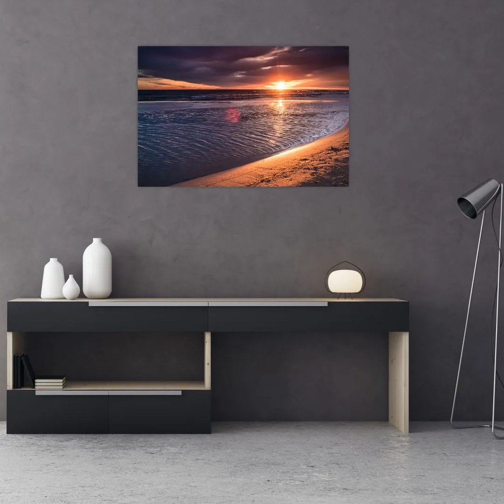 Tablou cu apus de soare (90x60 cm)