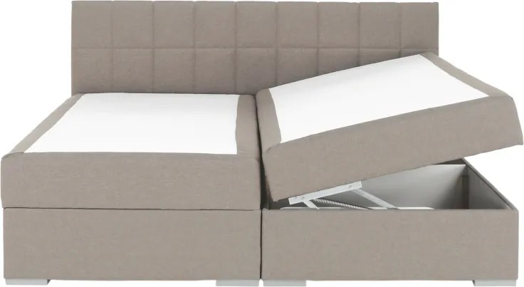 Pat tip BOXSPRING 180x200, taupe gri-maro, FERATA TV KOMFORT