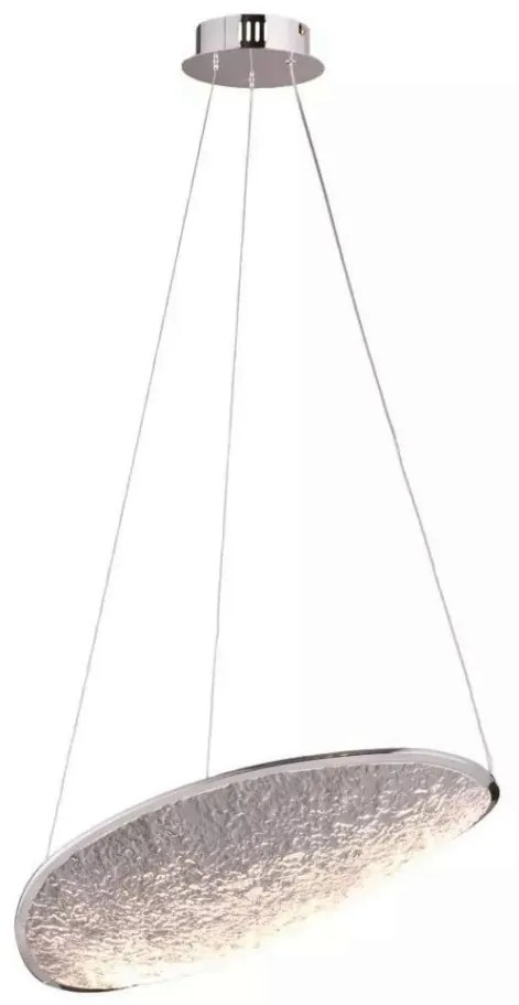 Lustra suspendata lumina decorativa LED Empire 17W crom