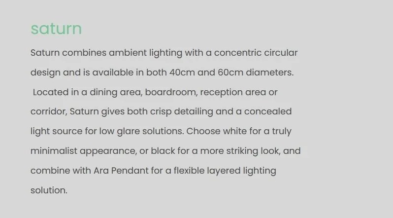 Plafoniera LED dimabila Saturn 60cm