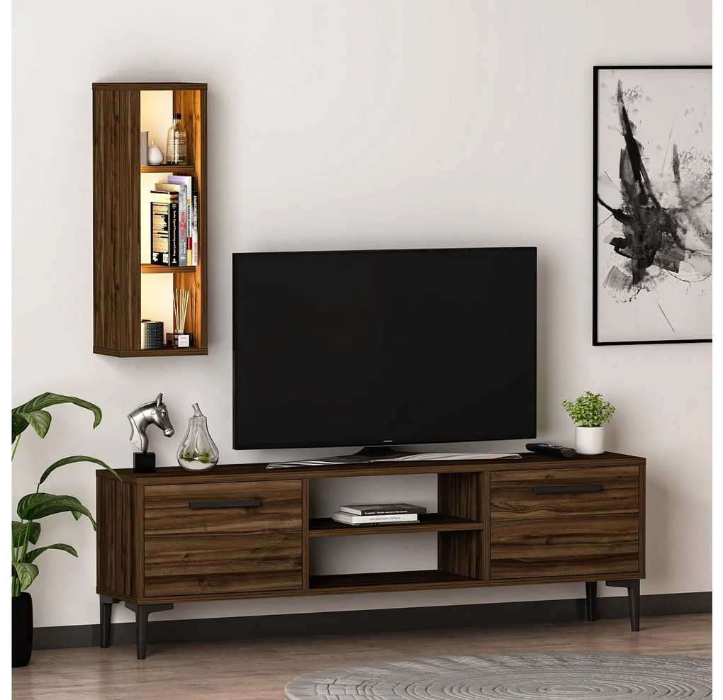Mobilier living Kuvuni 1 (Nuc) (cu iluminare). 1095470