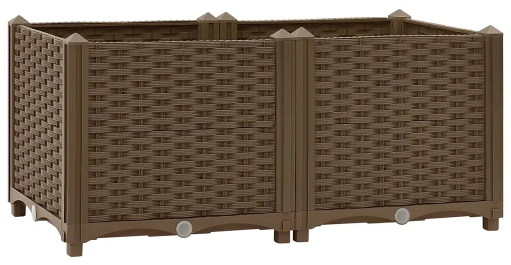 vidaXL Strat înălțat, 80x40x38 cm, polipropilenă