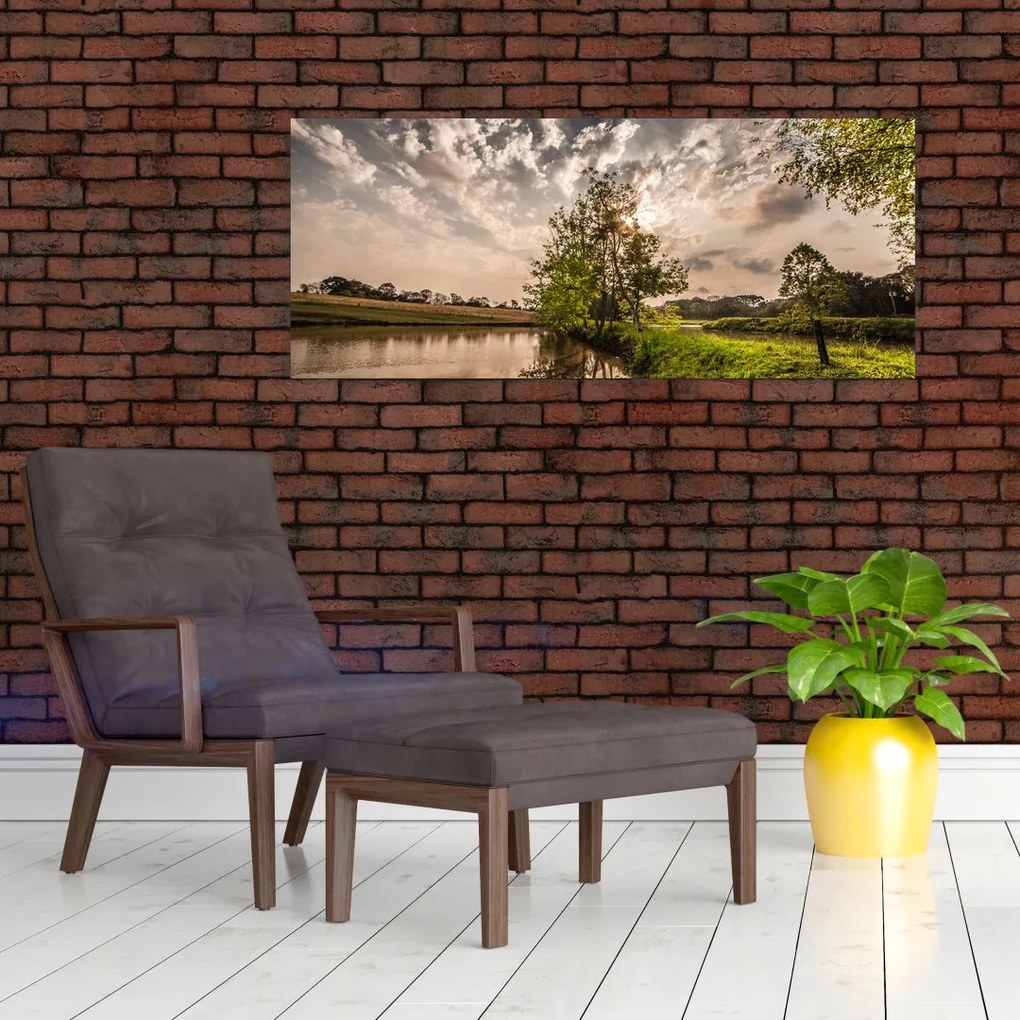 Tablou naturii cu raze de soae (120x50 cm)