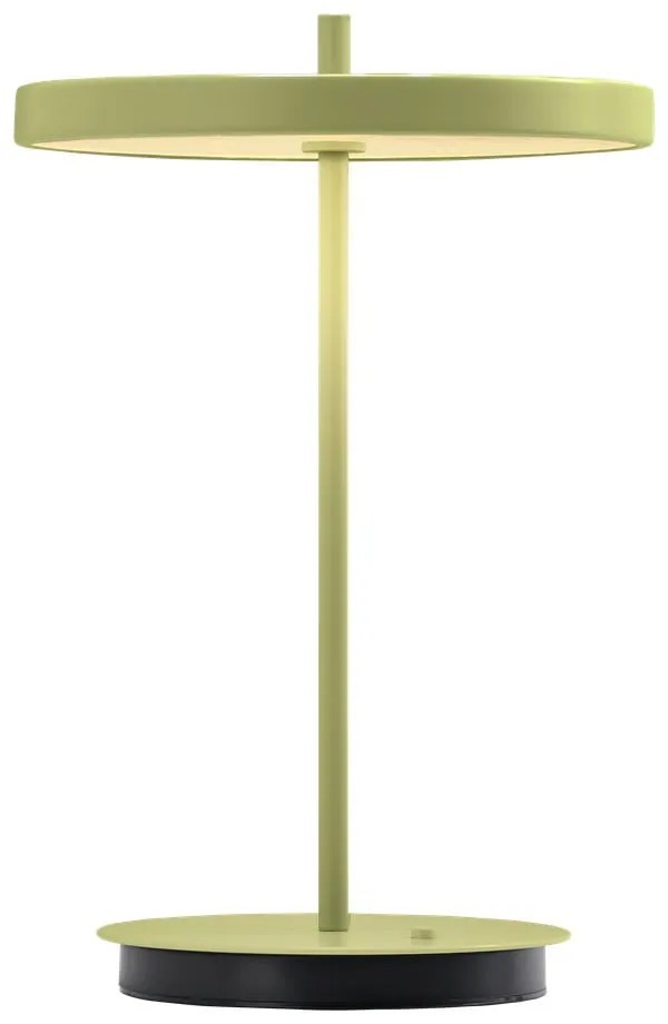 Veioză verde LED din metal cu abajur din metal (înălțime 31 cm) Asteria Move – UMAGE