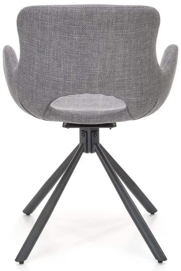 Scaun de bucaterie Kade, gri/negru