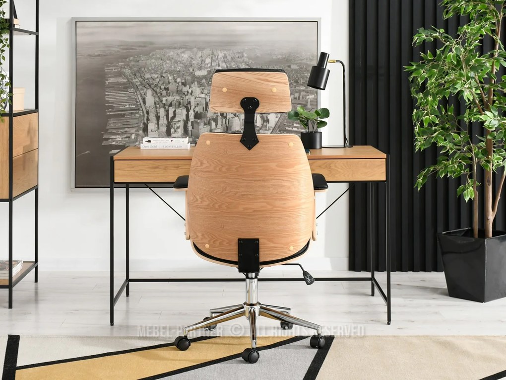 Fotoliu Franc (stejar negru + crom). Promo -18%. 1110506