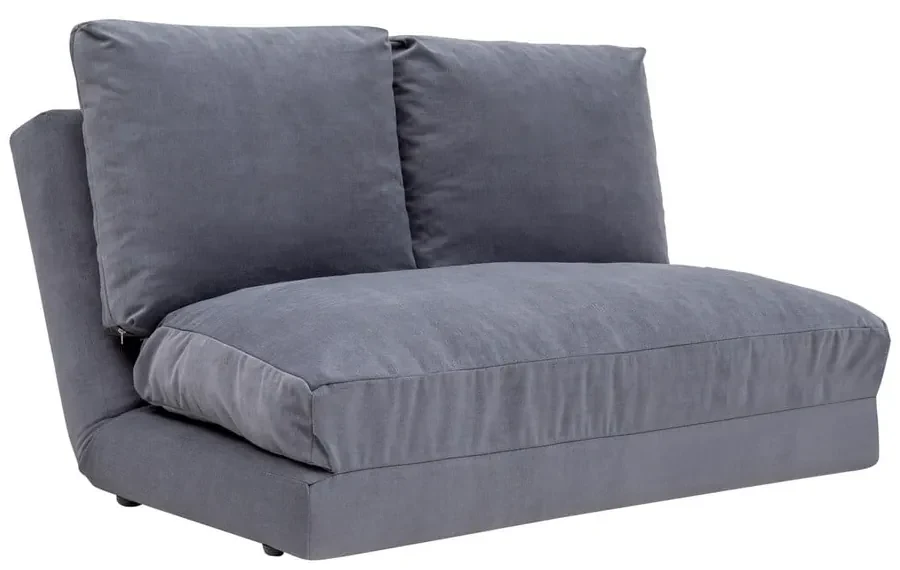 Canapea gri extensibilă 120 cm Taida – Balcab Home