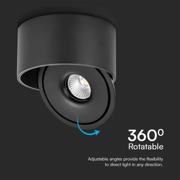 Spot LED/28W/230V 3000/4000/6400K negru