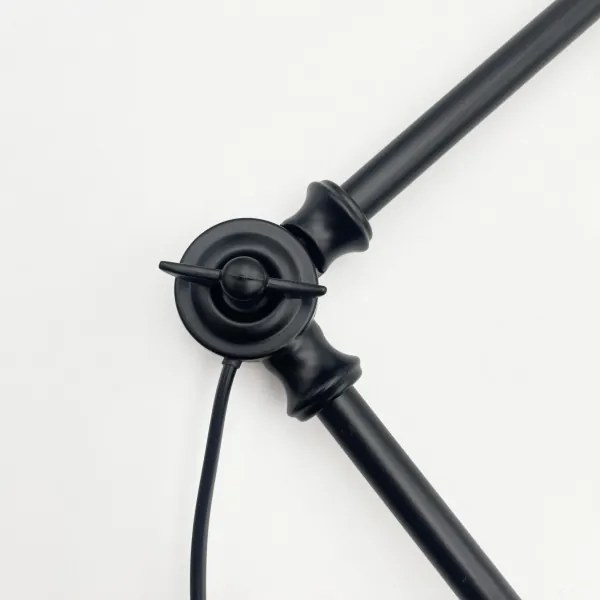 Brilagi - Lustră LED pe tijă IRONBEAM 1xE27/60W/230V neagră