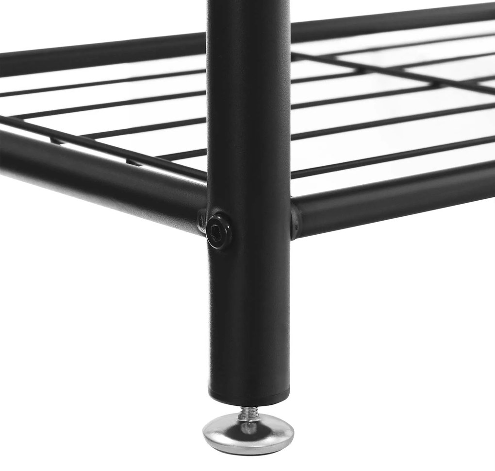 Panou de hol metalic TAYLOR 72x175 cm, negru/maro rustic