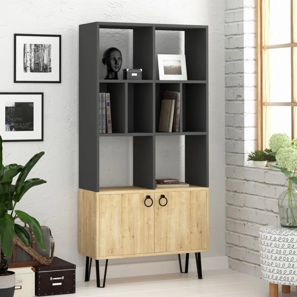 Biblioteca Bene, Antracit / Stejar