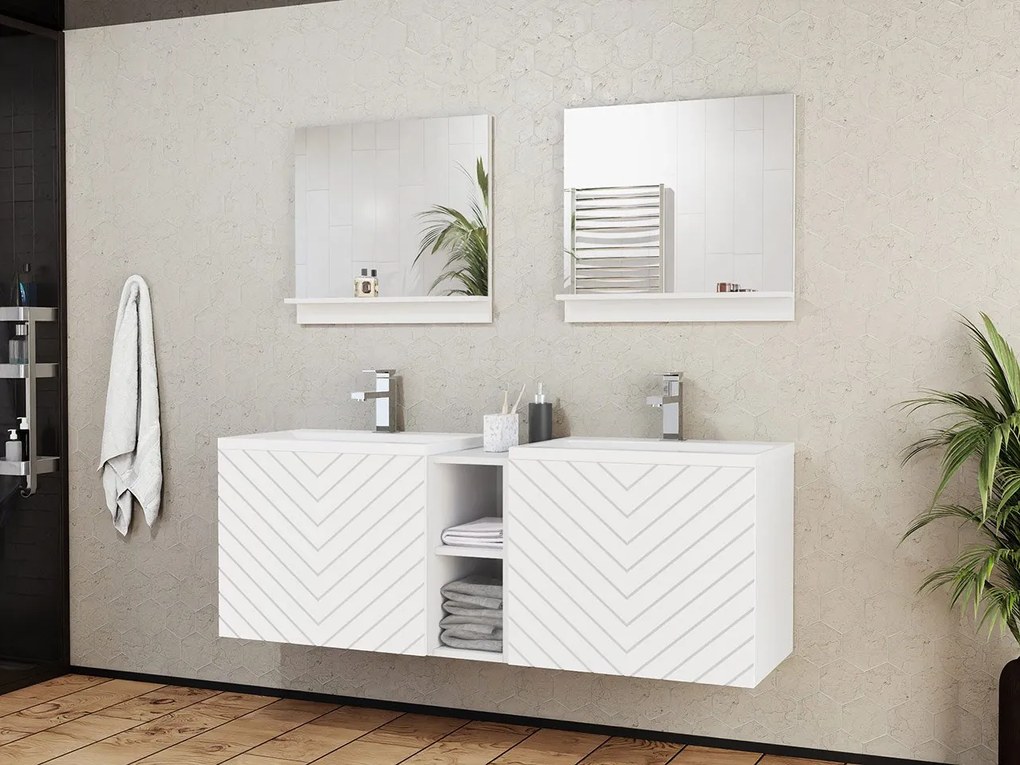 Set mobilier baie Nadalo VI (alb). 1122703