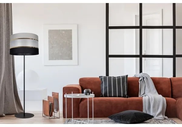 Lampadar CORAL 1xE27/60W/230V neagră/gri