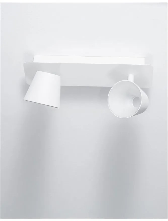 Aplica cu 2 spoturi LED BIAGIO alb NVL-9155362