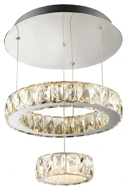 Lustra LED moderna suspendata Clover 2328CC SRT