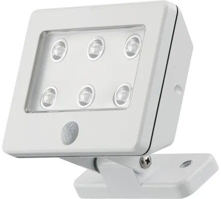 Proiector cu LED integrat Lero 0,36W 30 lumeni IP54, senzor de mișcare, lumină rece, alb