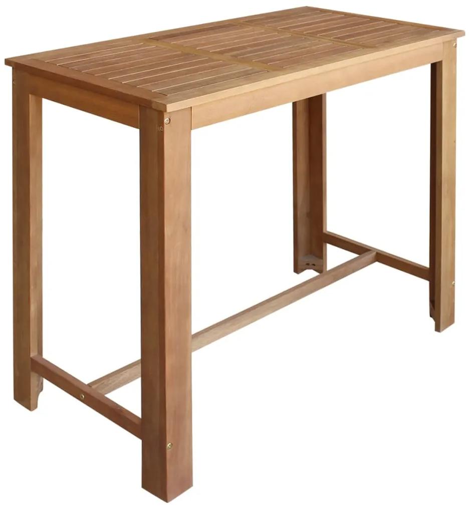 Set masa si scaune de bar, 5 piese, lemn masiv de acacia 5