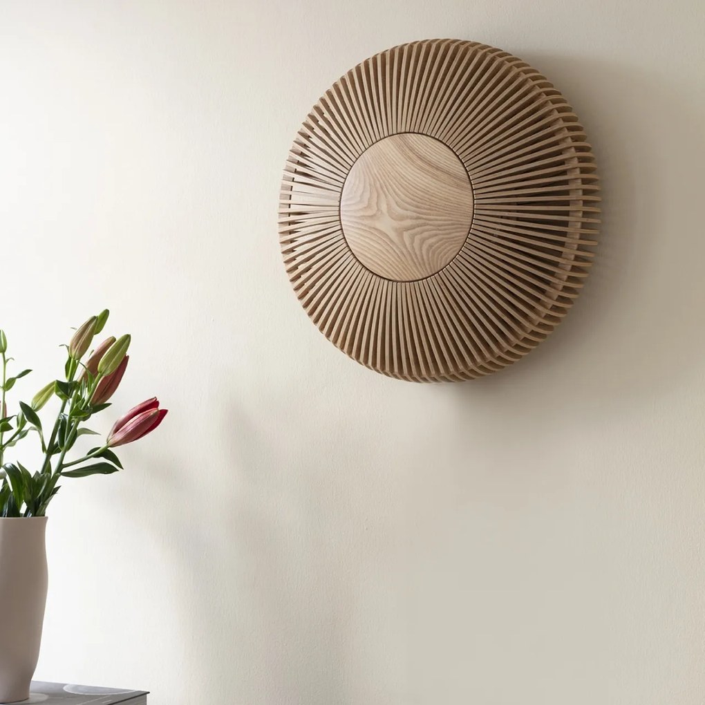 Aplica din lemn, lumina ambientala Clava Up Wood large - oak