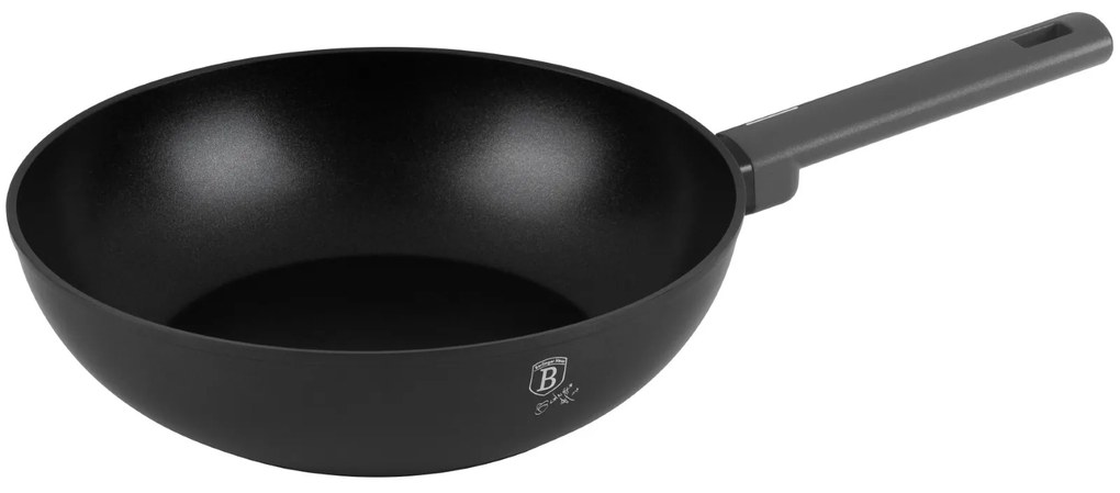 Tigaie wok cu capac 28 cm Anthracite  Berlinger Haus - BH 8123