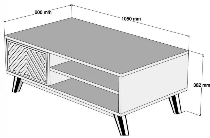 Masuta de Cafea İnci - Walnut