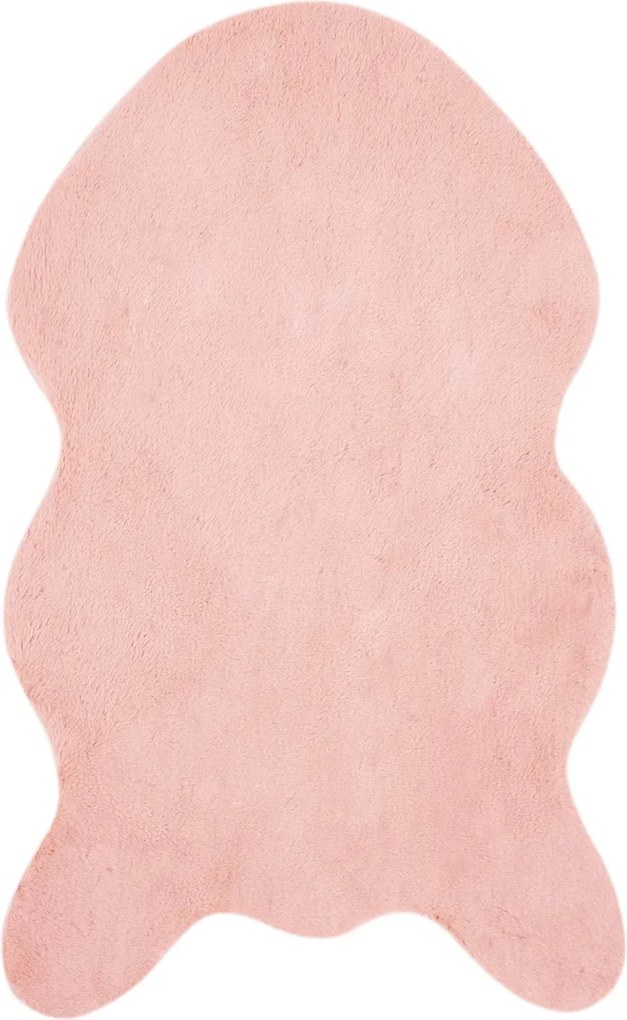vidaXL Covor din de iepure sintetic antiderapant Olite Roz 50 x 80 cm