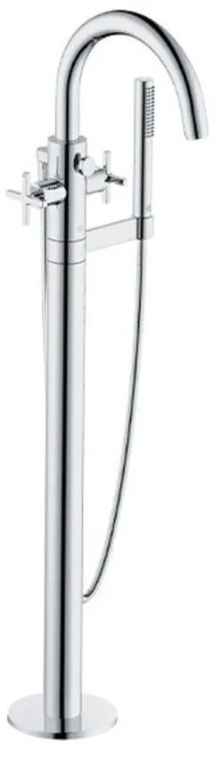 Baterie cada-dus freestanding Kludi Nova Fonte Classic crom lucios